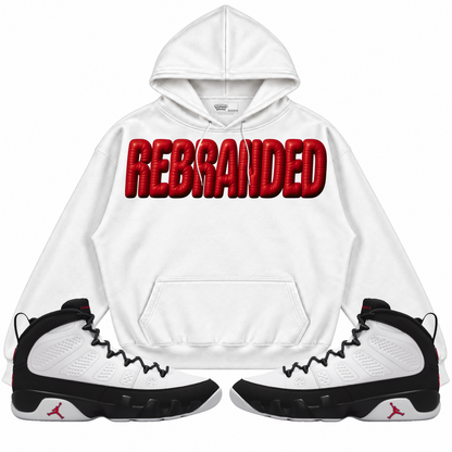 Rebranded Studios apparel — front styled with matching sneakers