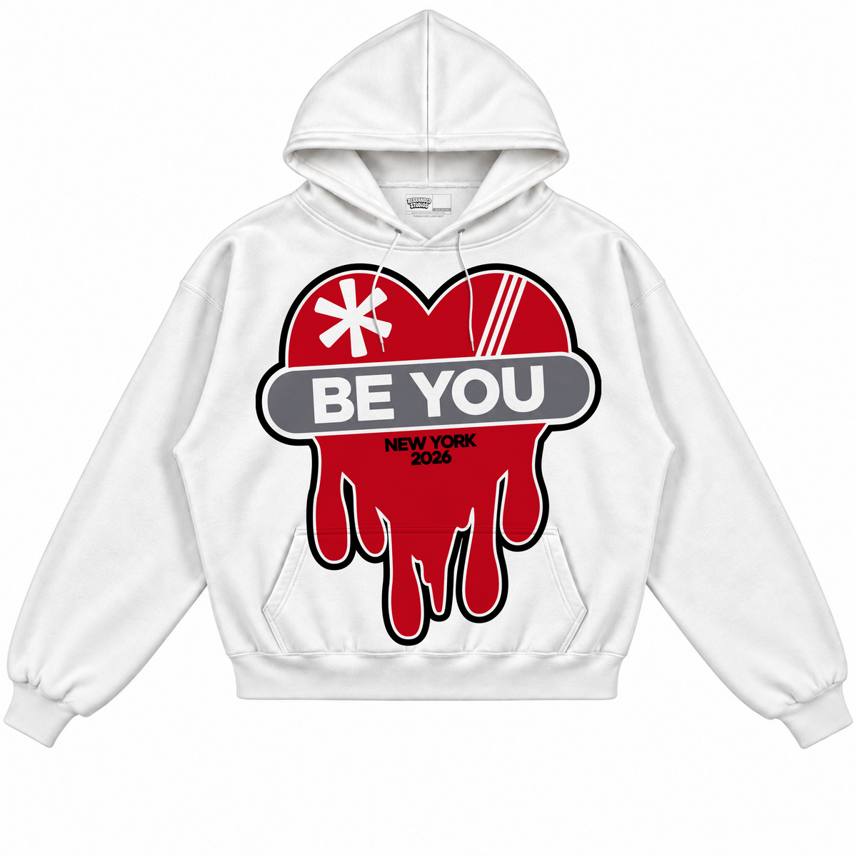 Rebranded Studios apparel — front without sneakers