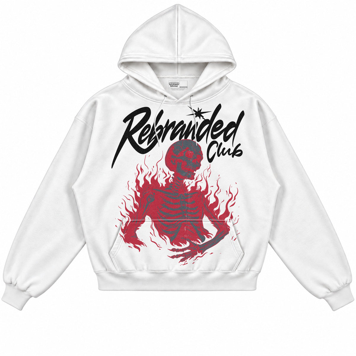 Rebranded Studios apparel — front without sneakers