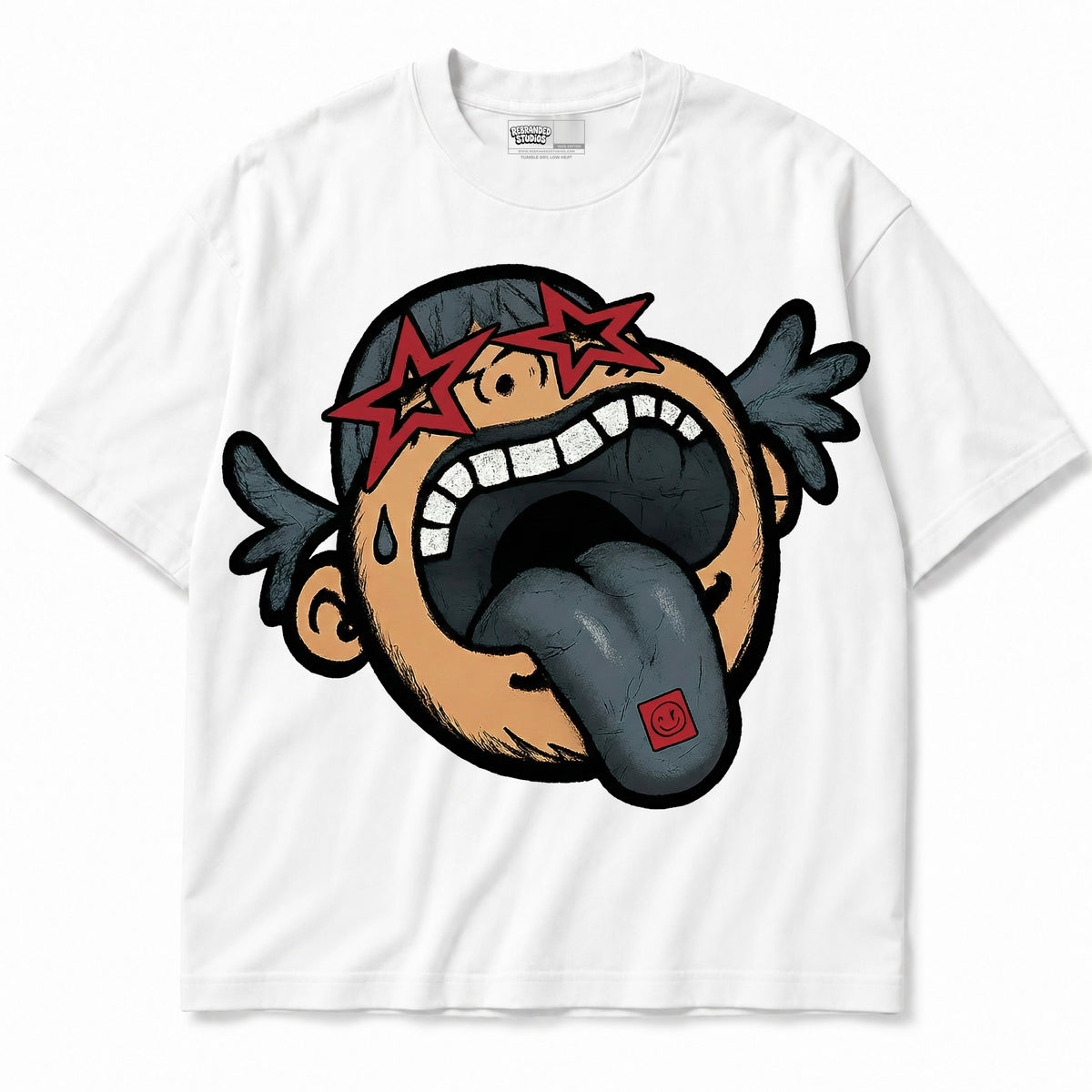 Rebranded Studios apparel — front without sneakers