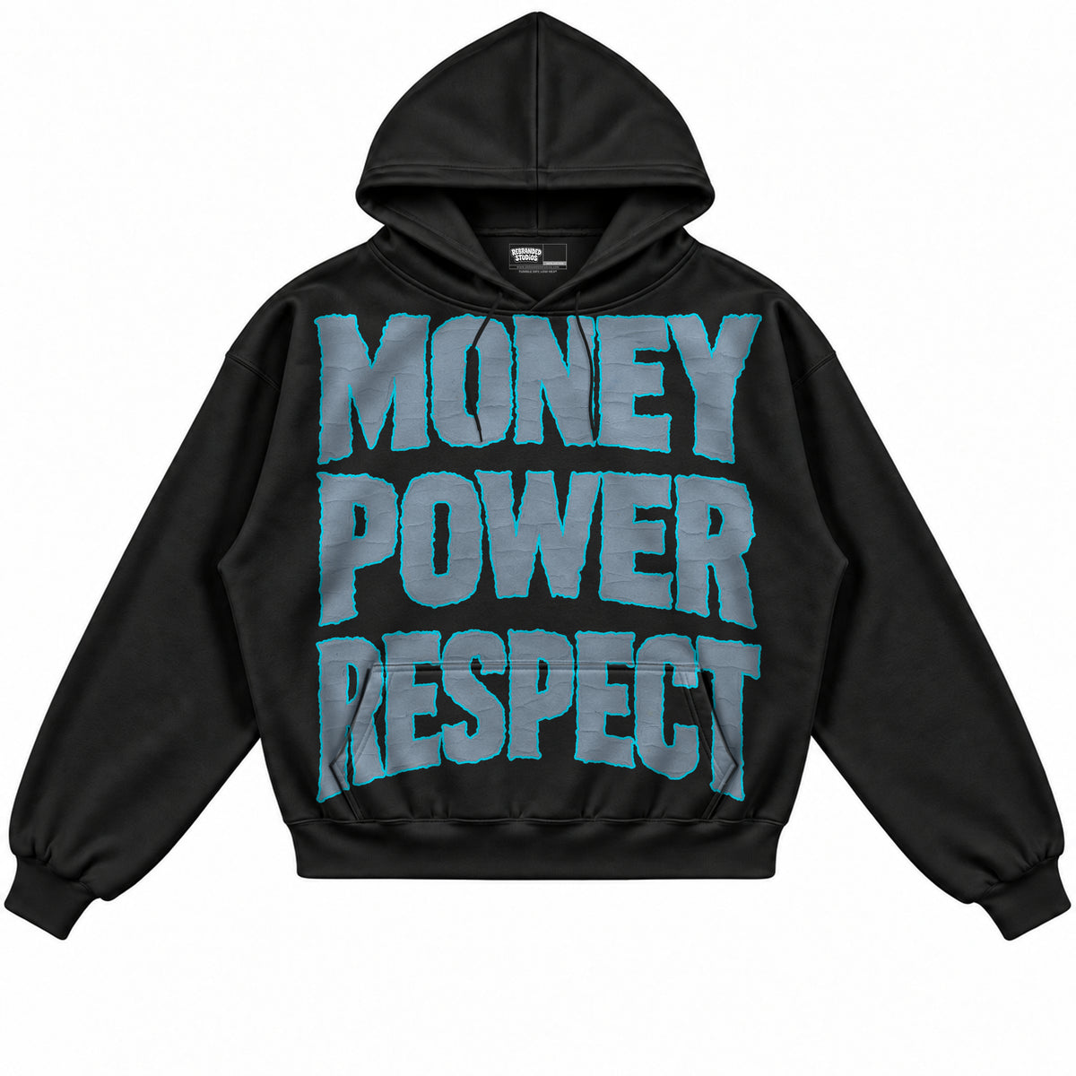 Rebranded Studios apparel — front without sneakers