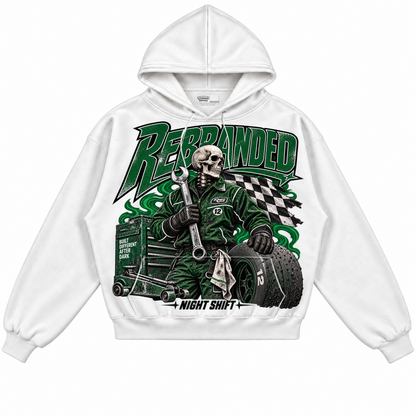 Rebranded Studios apparel — front without sneakers