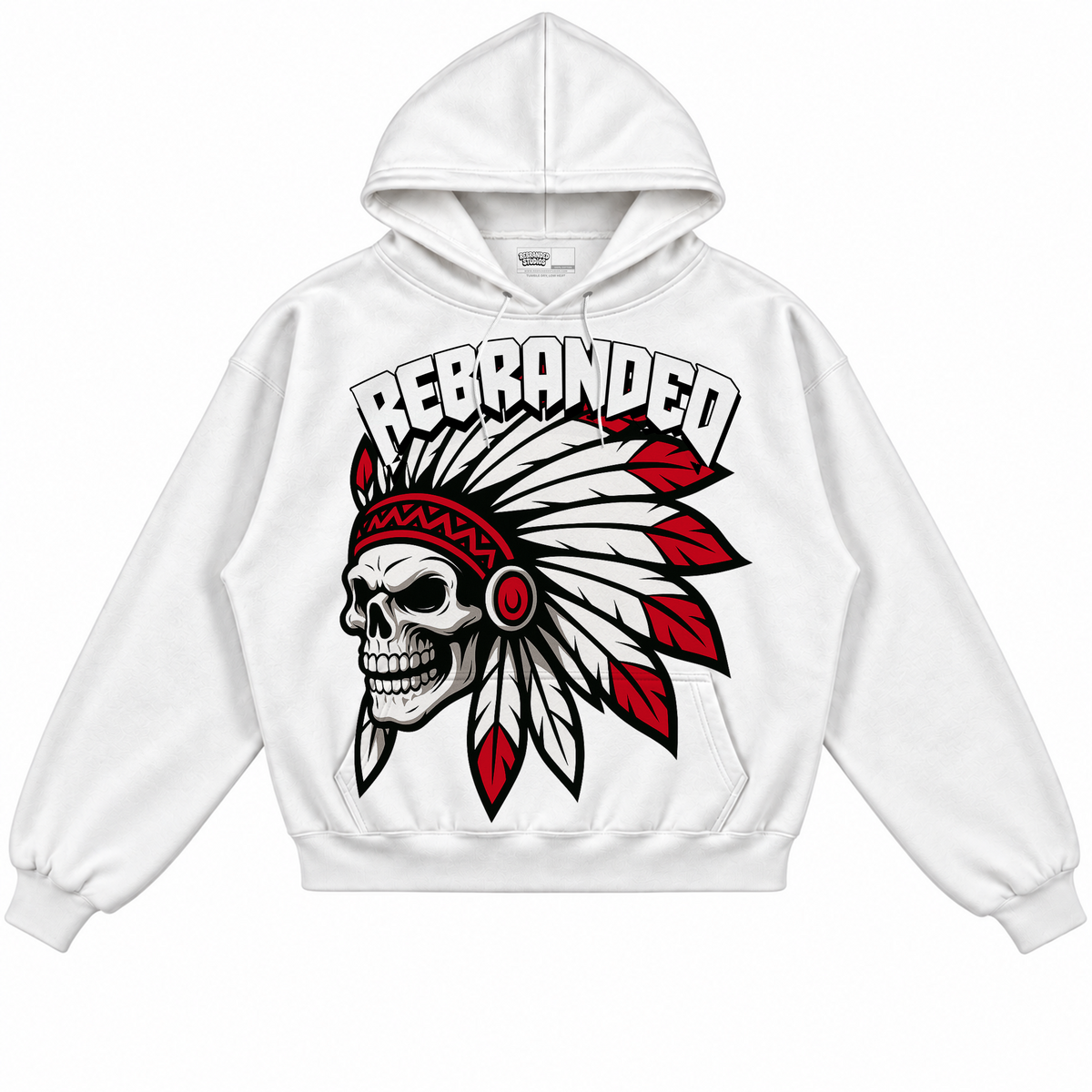 Rebranded Studios apparel — front without sneakers