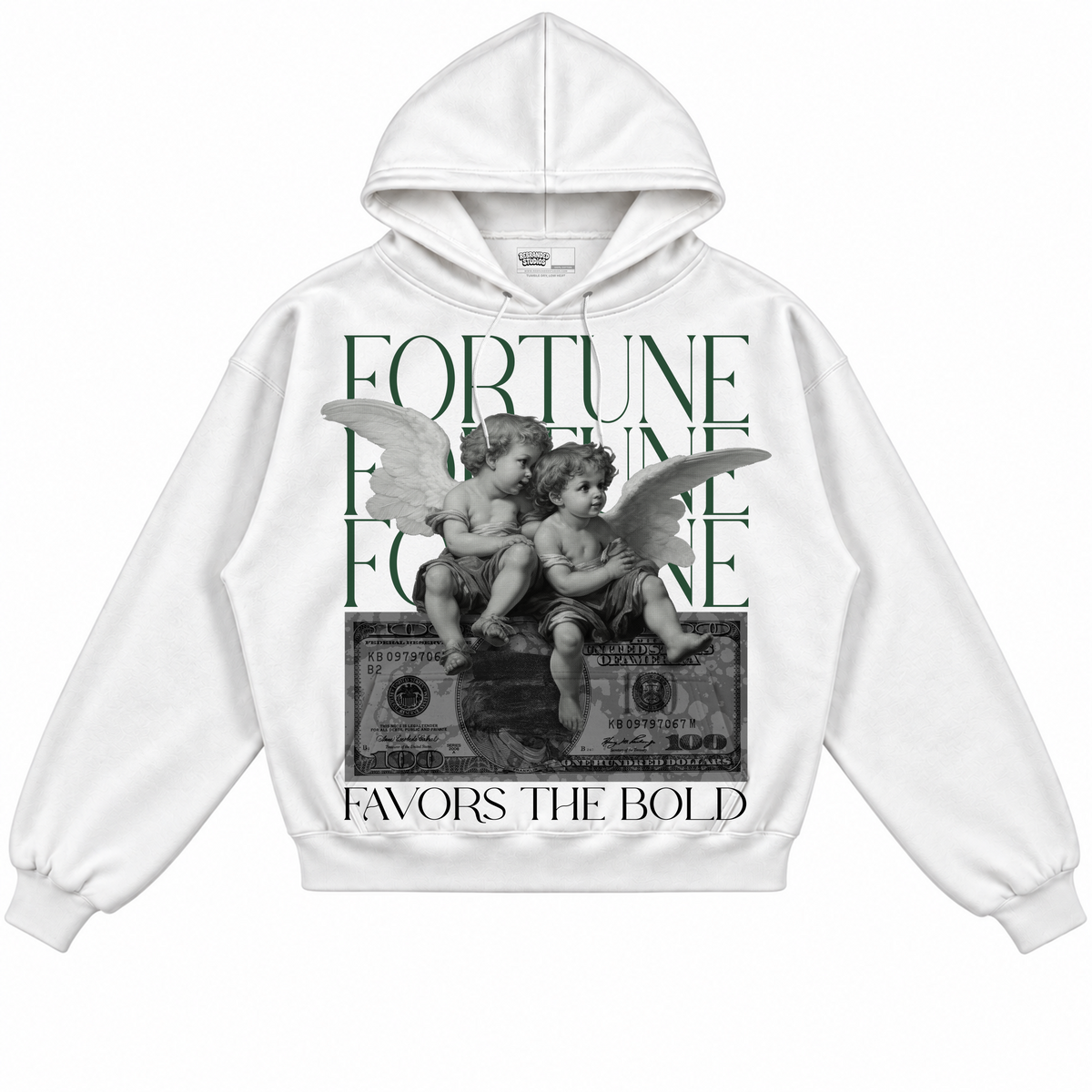 Rebranded Studios apparel — front without sneakers