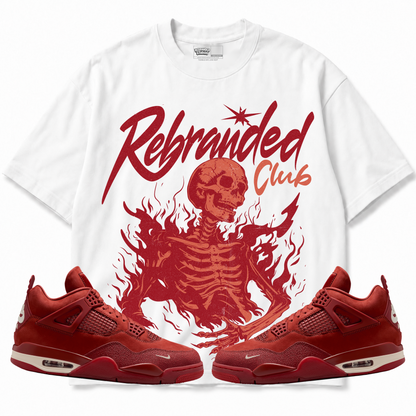 Rebranded Studios apparel — front styled with matching sneakers