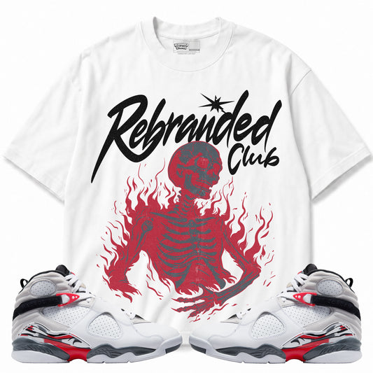 Rebranded Studios apparel — front styled with matching sneakers