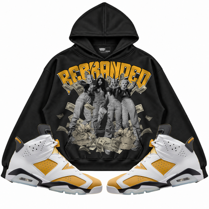 Rebranded Studios apparel — front styled with matching sneakers