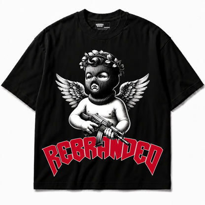 Rebranded Studios apparel — front without sneakers