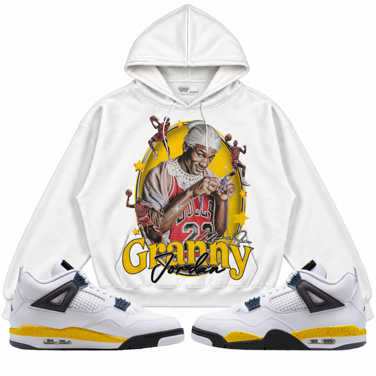 Rebranded Studios apparel — front styled with matching sneakers
