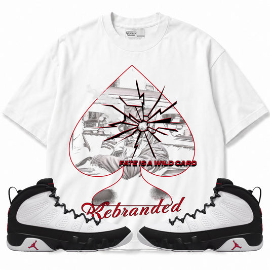 Rebranded Studios apparel — front styled with matching sneakers