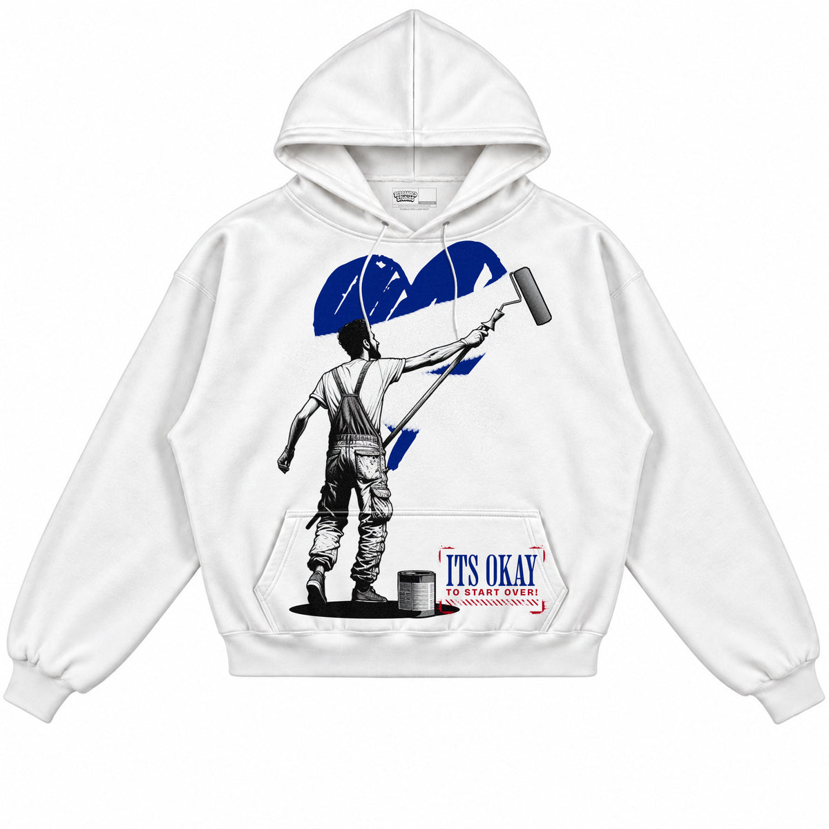 Rebranded Studios apparel — front without sneakers