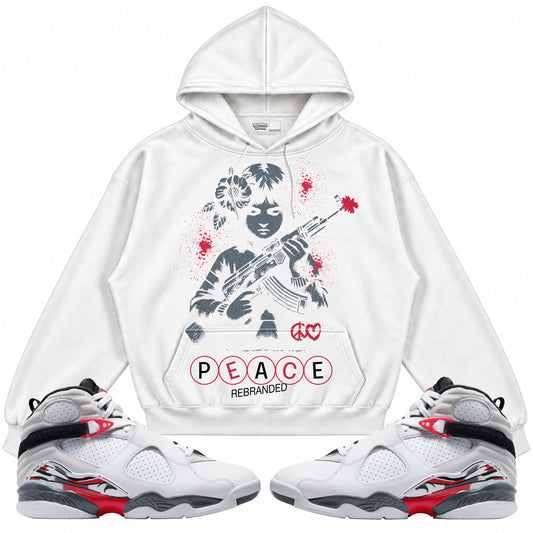 Rebranded Studios apparel — front styled with matching sneakers