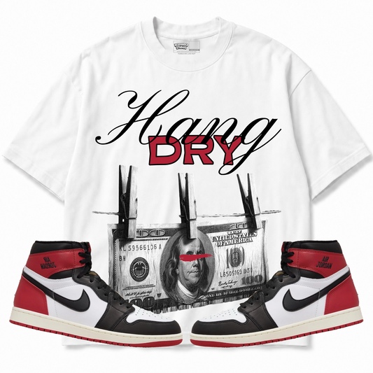 Rebranded Studios apparel — front styled with matching sneakers