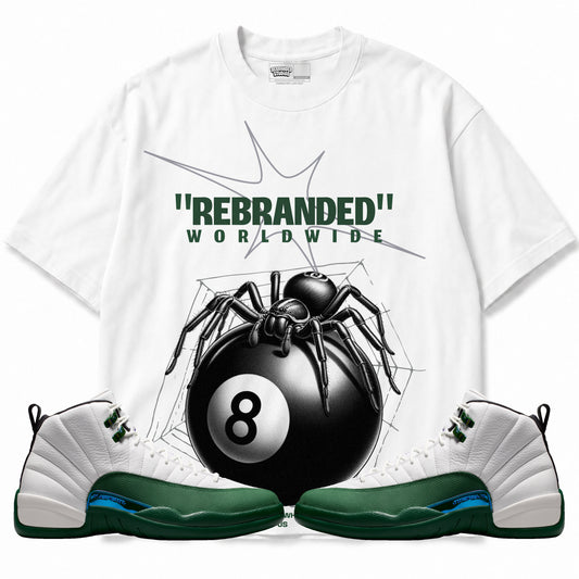 Rebranded Studios apparel — front styled with matching sneakers