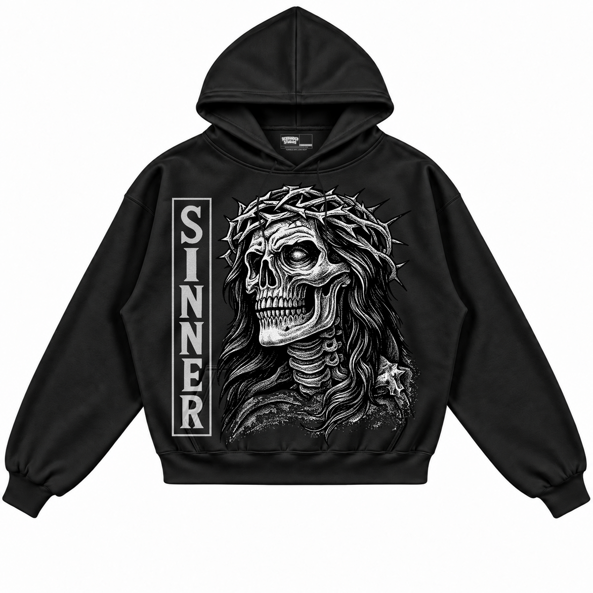 Rebranded Studios apparel — front without sneakers