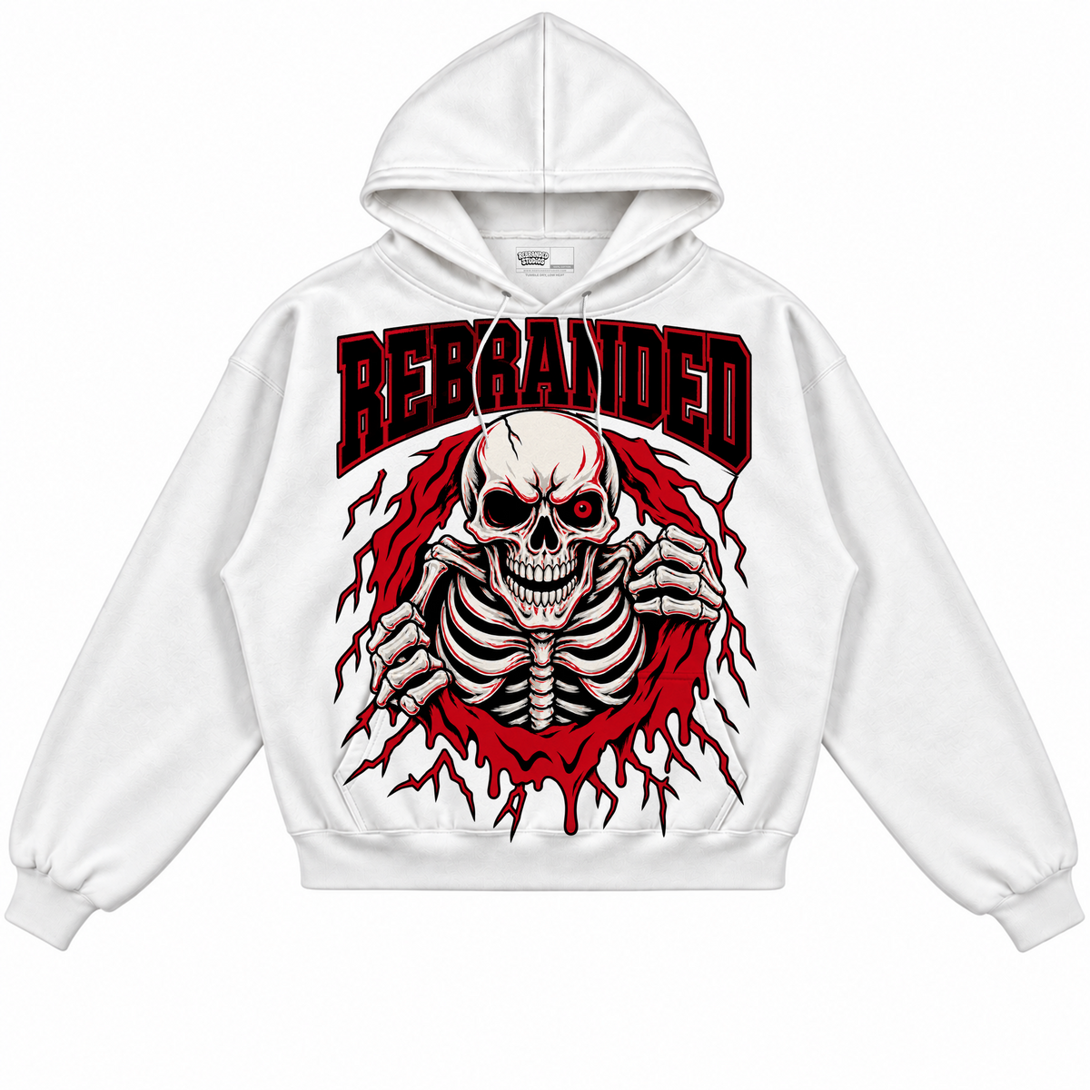 Rebranded Studios apparel — front without sneakers