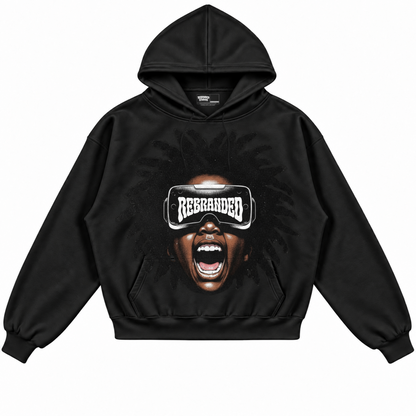 Rebranded Studios apparel — front without sneakers