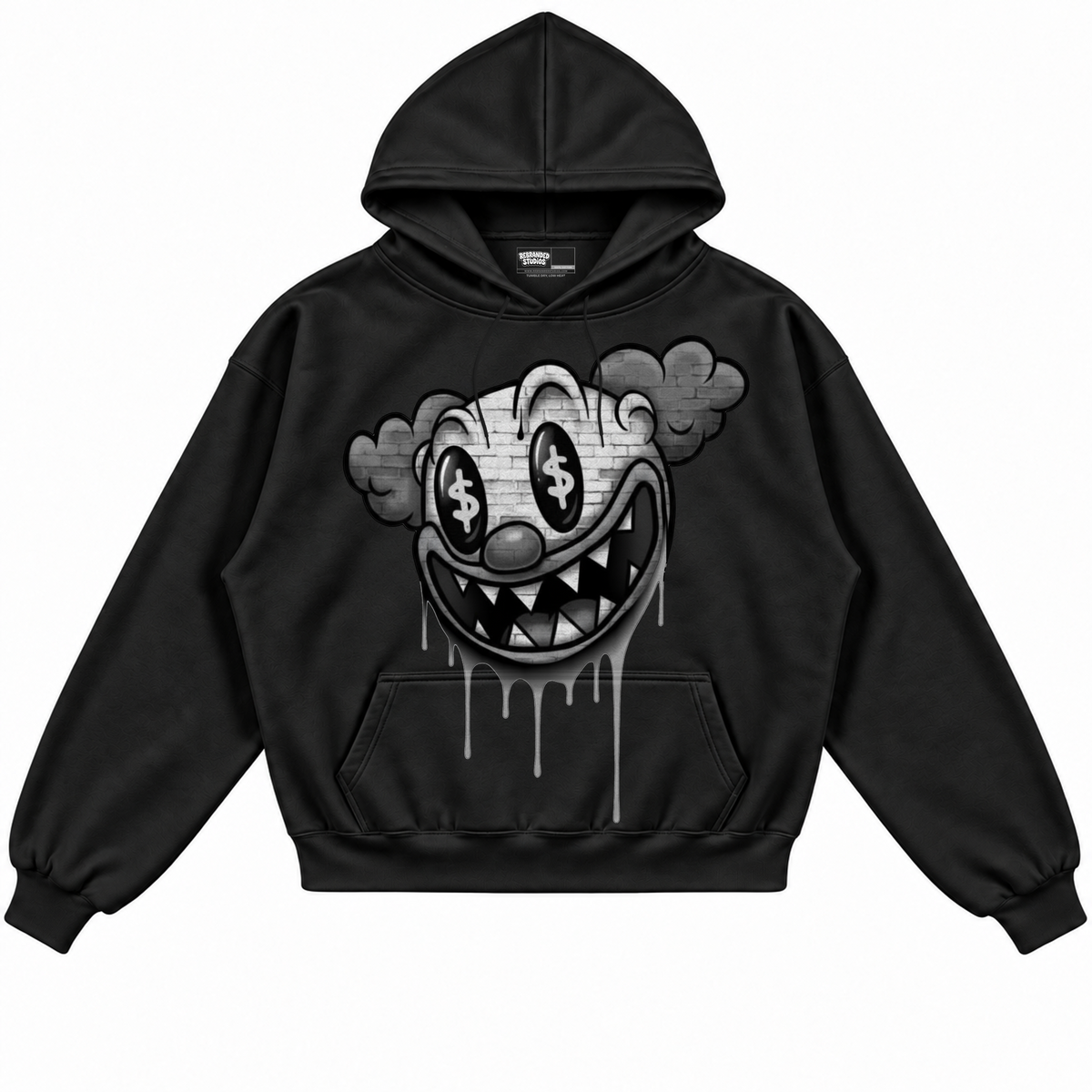 Rebranded Studios apparel — front without sneakers