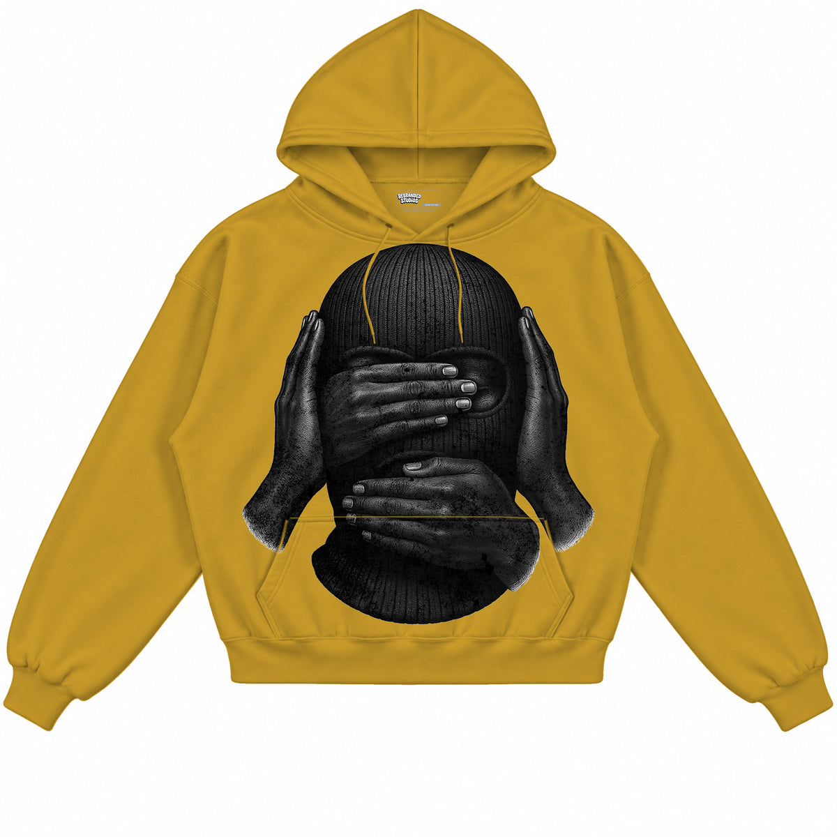 Rebranded Studios apparel — front without sneakers