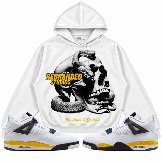 Rebranded Studios apparel — front styled with matching sneakers