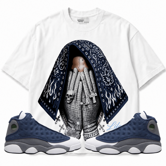 Rebranded Studios apparel — front styled with matching sneakers