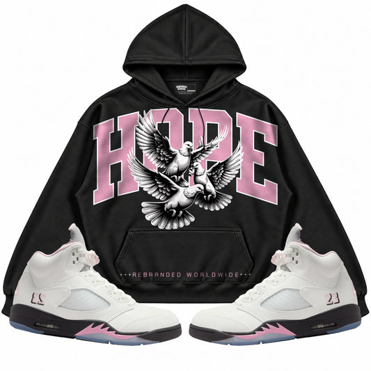 Rebranded Studios apparel — front styled with matching sneakers