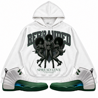 Rebranded Studios apparel — front styled with matching sneakers