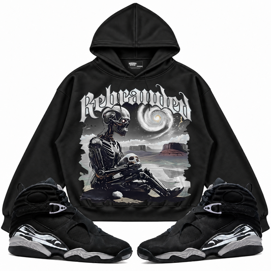 Rebranded Studios apparel — front styled with matching sneakers
