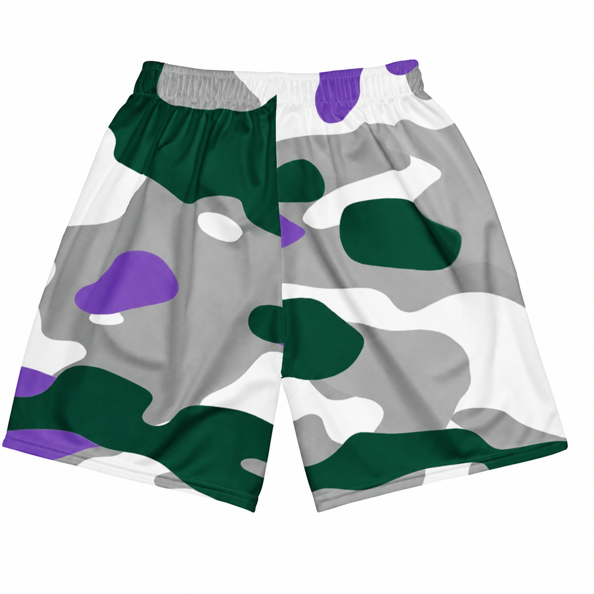 Rebranded Studios Classic Camo Air Jordan 12 Bucks Mesh Shorts - back