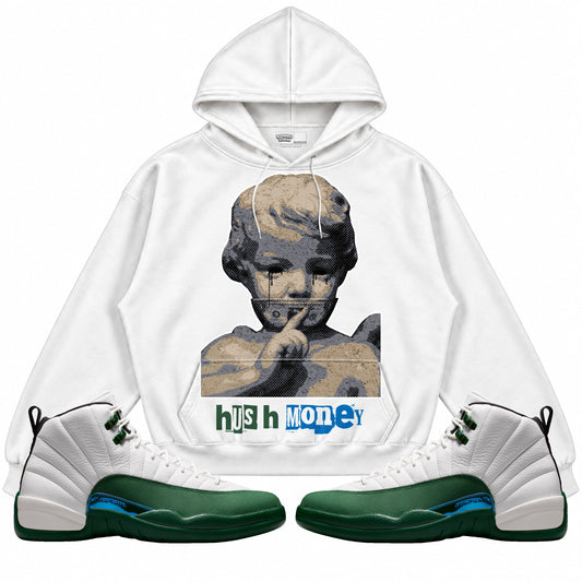 Rebranded Studios Hush Money Air Jordan 12 Bucks Hoodie — main