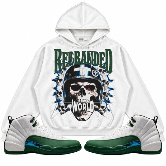 Rebranded Studios World Air Jordan 12 Bucks Hoodie — main