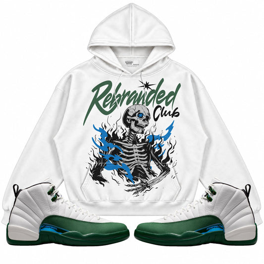 Rebranded Studios Club Air Jordan 12 Bucks Hoodie — main