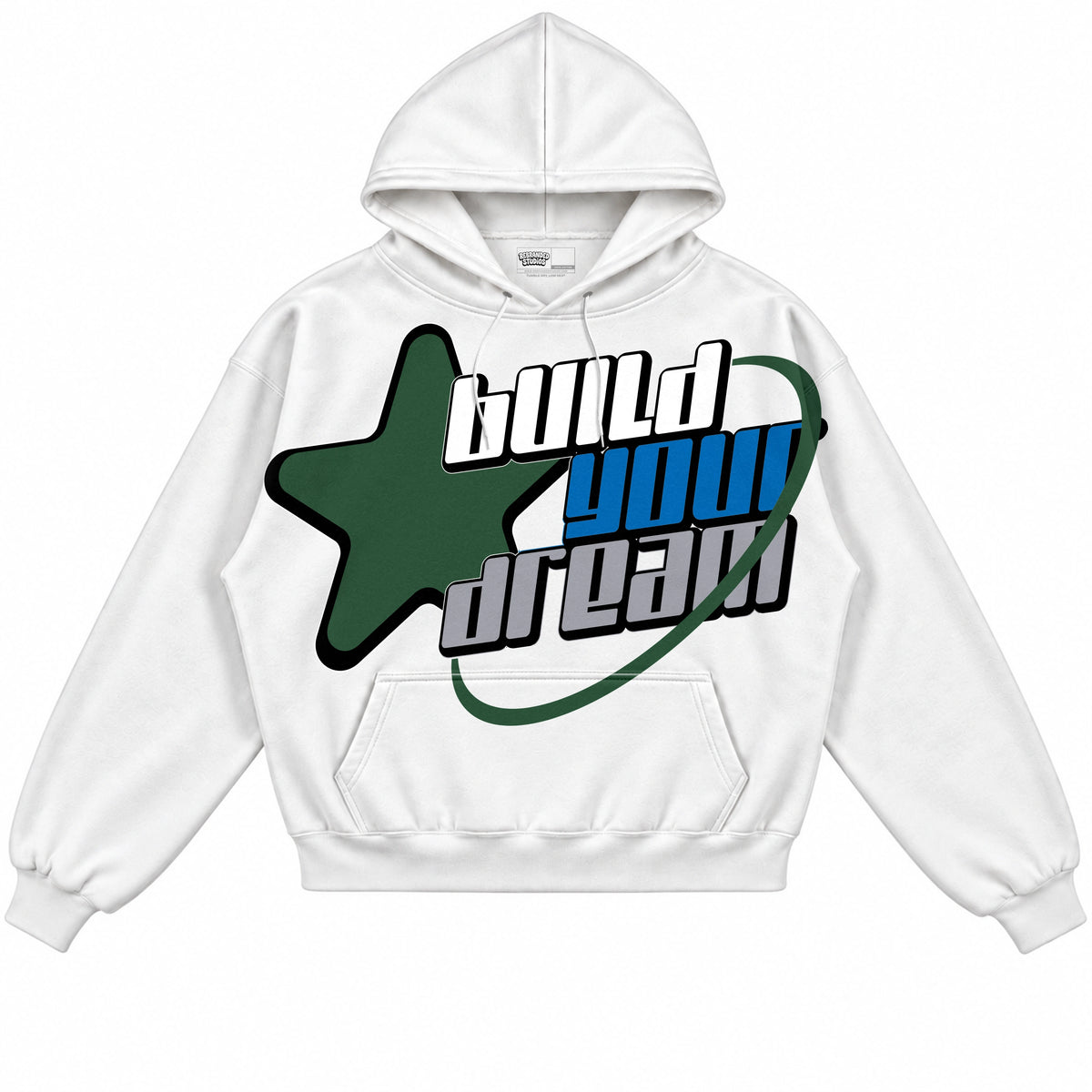Rebranded Studios Build Your Dream Air Jordan 12 Bucks Hoodie — front