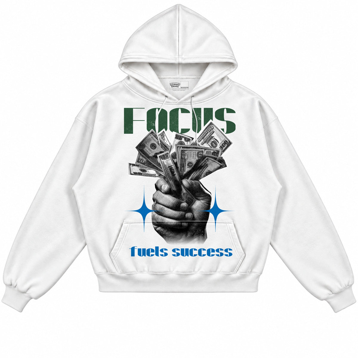 Rebranded Studios Focus Fuels Success Air Jordan 12 Bucks Hoodie — front