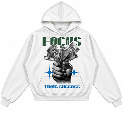 Rebranded Studios Focus Fuels Success Air Jordan 12 Bucks Hoodie — front
