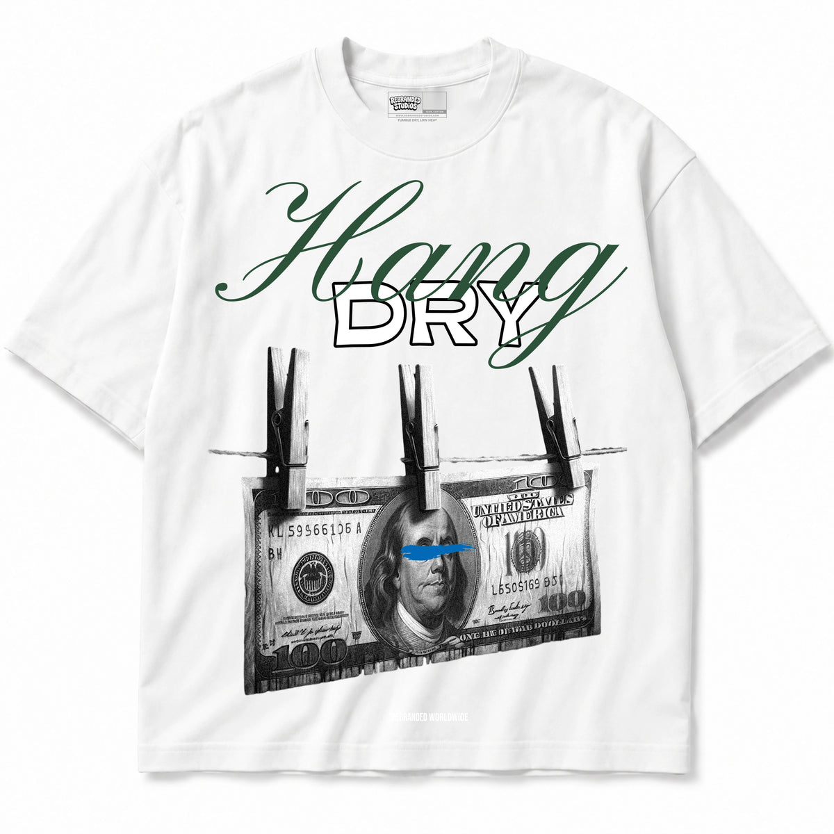 Rebranded Studios Hang Dry 2.0 Air Jordan 12 Bucks T-shirt — front