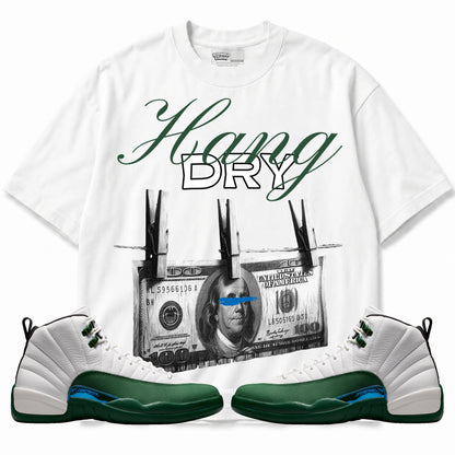 Rebranded Studios Hang Dry 2.0 Air Jordan 12 Bucks T-shirt — main