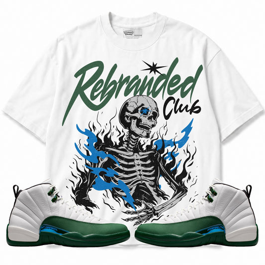 Rebranded Studios Club Air Jordan 12 Bucks T-shirt — main