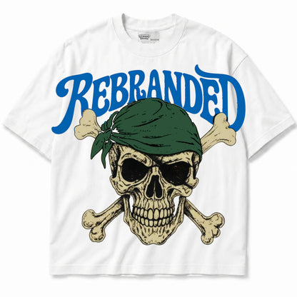Rebranded Studios Pirate Air Jordan 12 Bucks T-shirt — front