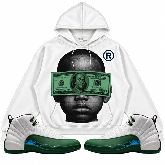 Rebranded Studios Yung Money Air Jordan 12 Bucks Hoodie — main
