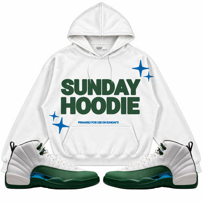 Rebranded Studios Sunday Air Jordan 12 Bucks Hoodie — main