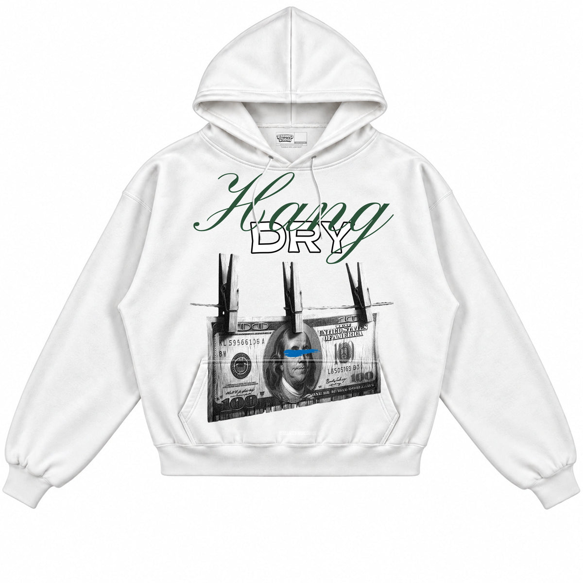Rebranded Studios Hang Dry 2.0 Air Jordan 12 Bucks Hoodie — front