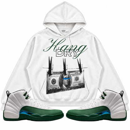 Rebranded Studios Hang Dry 2.0 Air Jordan 12 Bucks Hoodie — main