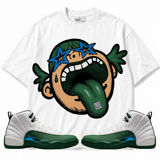 Rebranded Studios Follow Your Dreams Air Jordan 12 Bucks T-shirt — main