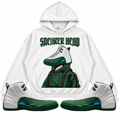 Rebranded Studios Sneaker Head Air Jordan 12 Bucks Hoodie — main