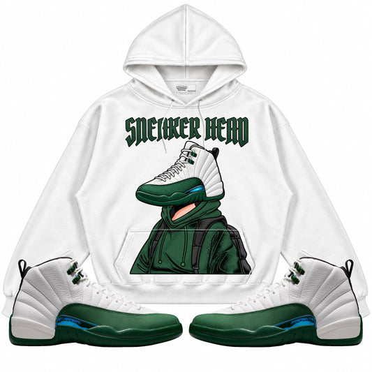Rebranded Studios Sneaker Head Air Jordan 12 Bucks Hoodie — main