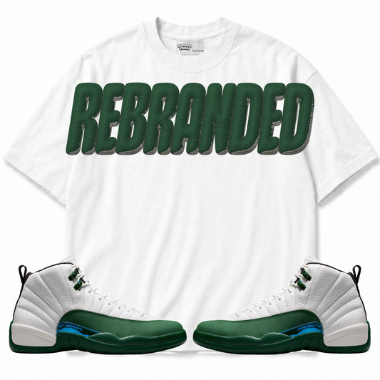 Rebranded Studios Faux 2.0 Air Jordan 12 Bucks T-shirt — main