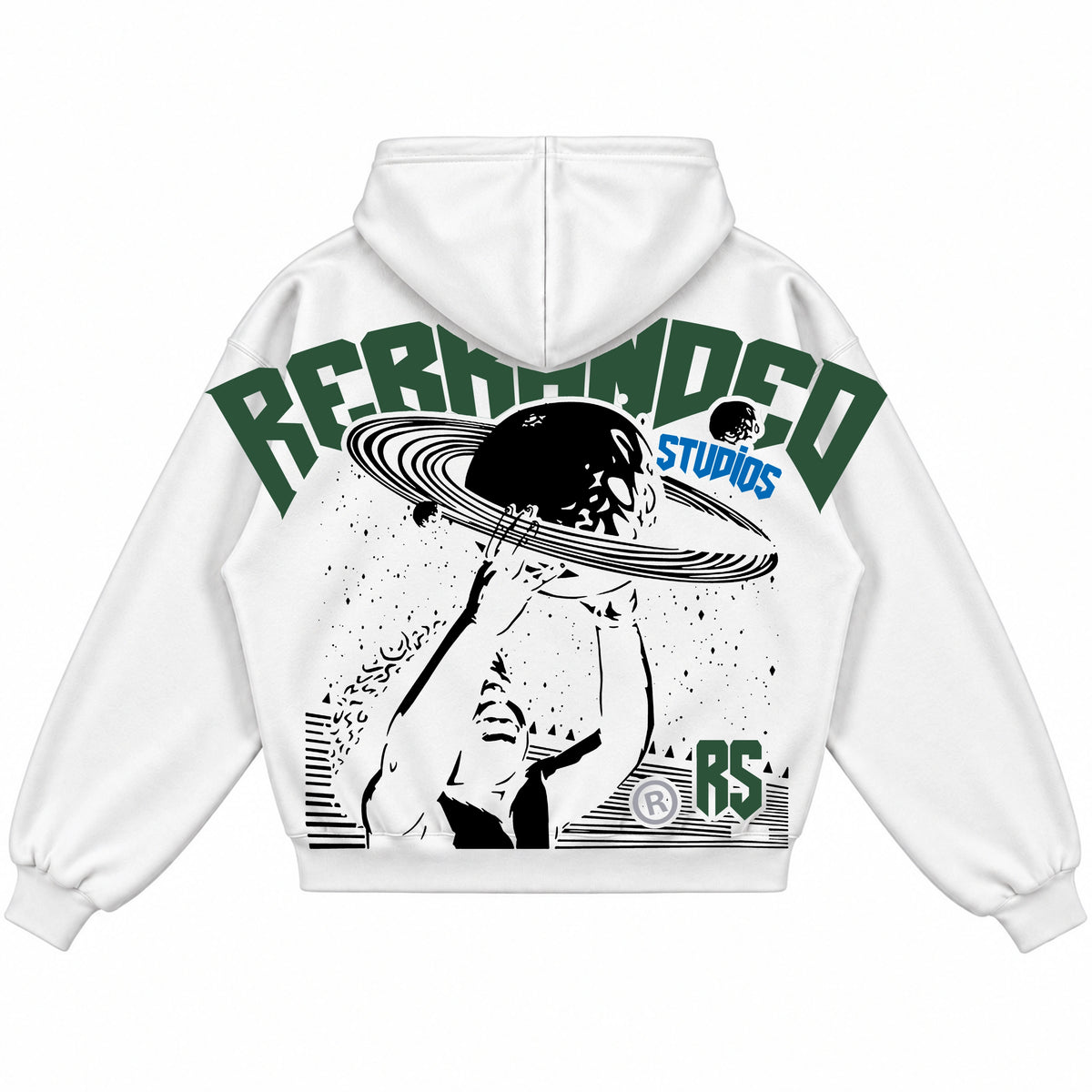 Rebranded Studios Everything Happens For A Reason Air Jordan 12 Bucks Hoodie — back