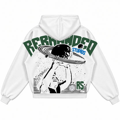 Rebranded Studios Everything Happens For A Reason Air Jordan 12 Bucks Hoodie — back