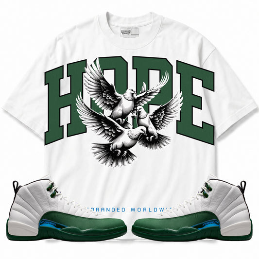 Rebranded Studios Hope Air Jordan 12 Bucks T-shirt — main